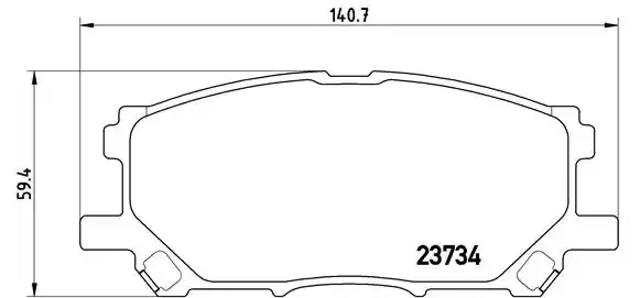 Колодки тормозные дисковые комплект P83067 BREMBO