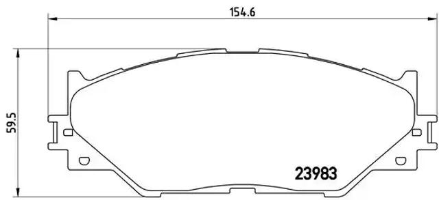 Колодки тормозные P83074 BREMBO