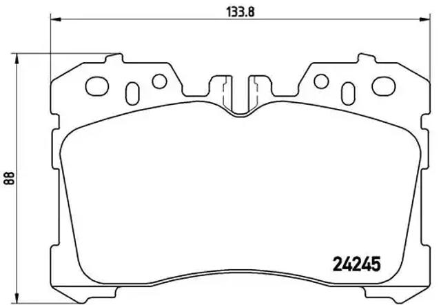Колодки тормозные передние дисковые P83075 BREMBO