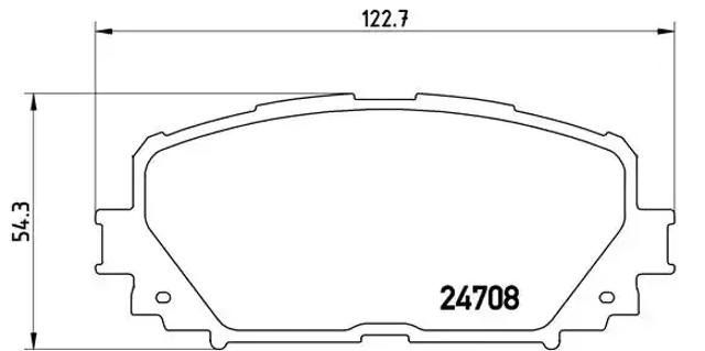 Передние тормозные колодки P83101 BREMBO
