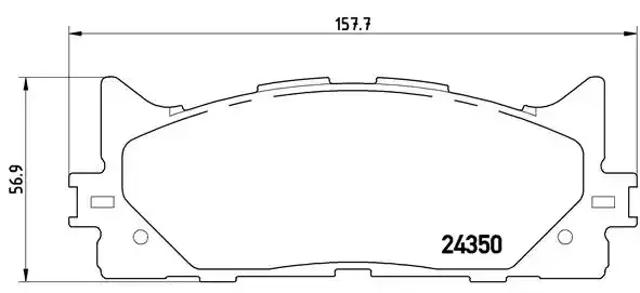 Тормозные колодки P83117 BREMBO