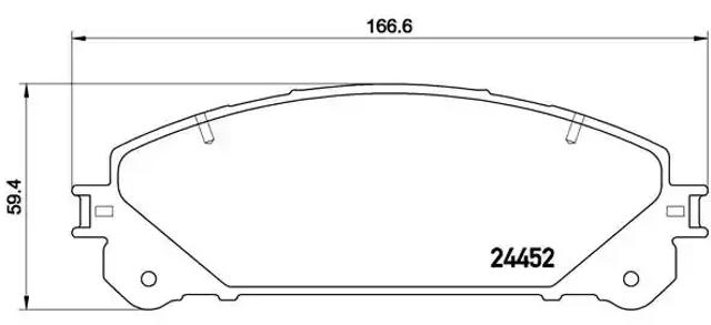 Колодки тормозные P83145 BREMBO