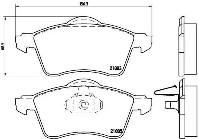 Колодки P85047 BREMBO