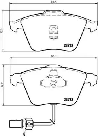 Передние тормозные колодки P85056 BREMBO