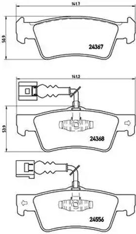 Задние колодки P85068 BREMBO