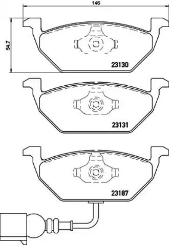 Колодки тормозные передние дисковые P85072 BREMBO