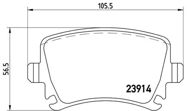 Задние тормозные колодки P85073 BREMBO