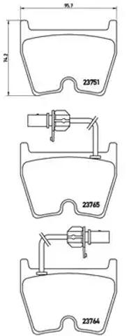 Передние тормозные колодки P85078 BREMBO