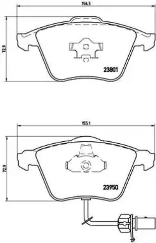 Тормозные колодки P85097 BREMBO