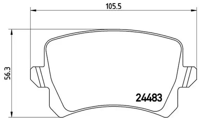 Колодки тормозные дисковые комплект P85109 BREMBO