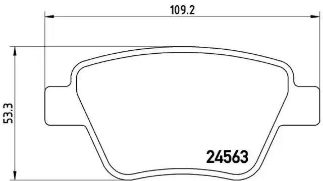 Колодки тормозные дисковые комплект P85114 BREMBO