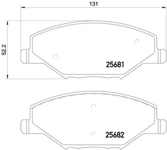 Тормозные колодки P85121 BREMBO