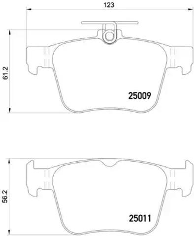 Задние тормозные колодки P85124 BREMBO
