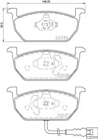 Тормозные колодки P85137 BREMBO