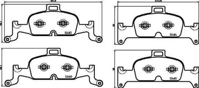 Колодки передние P85164 BREMBO