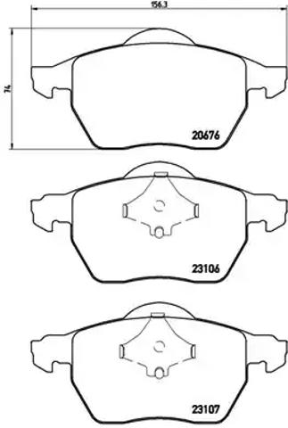 Передние тормозные колодки P86015 BREMBO