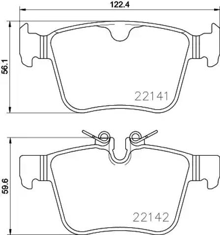 Задние дисковые колодки P86029 BREMBO