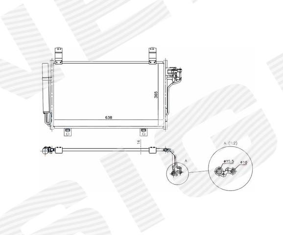 Радиатор охлаждения кондиционера RC940326 SIGNEDA