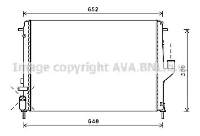 Радиатор RTA2478 AVA
