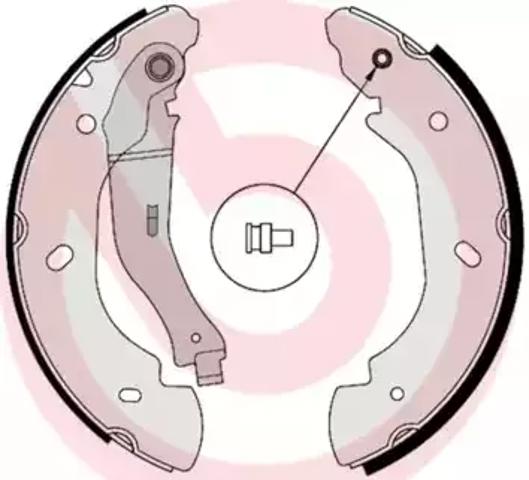 Барабанные тормозные колодки S24538 BREMBO