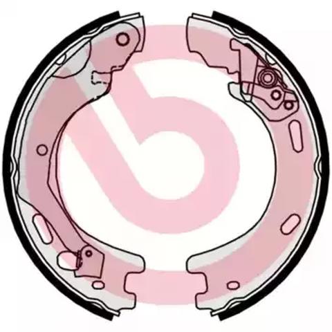 Колодки ручника S44509 BREMBO