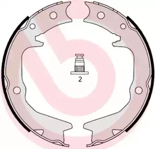 Барабанные колодки S54519 BREMBO
