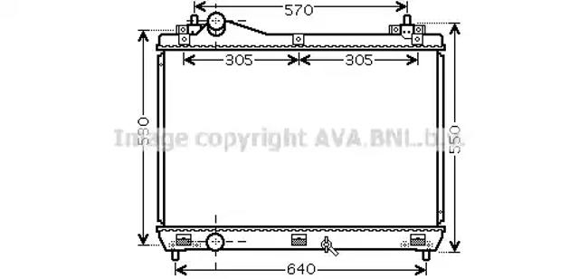 Радиатор SZ2104 AVA
