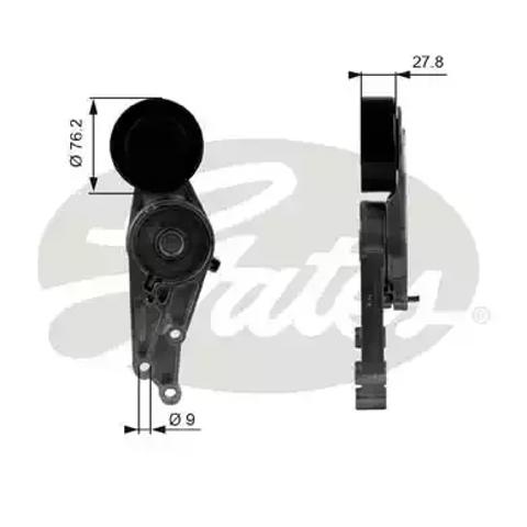 Роликовий модуль натяжителя ремня T38207 GATES