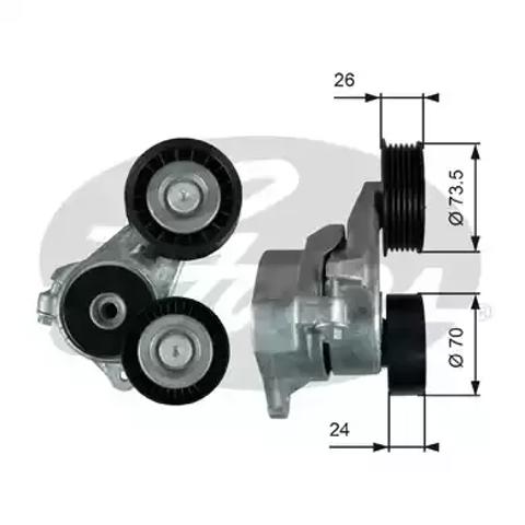 Натяжная планка поликлинового ремня T39024 GATES