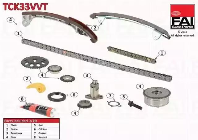 Комплект цепи TCK33VVT FAI