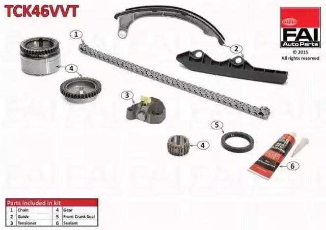 Цепь ГРМ, комплект TCK46VVT FAI