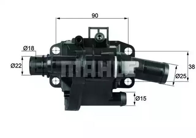 Корпус термостата в сборе TH4183 MAHLE