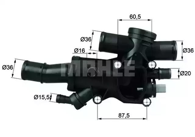Термостат в сборе TH4483 MAHLE