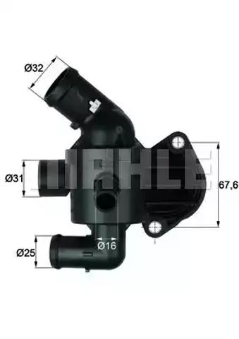 Термостат в сборе TI1592 MAHLE
