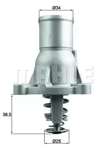 Термостат в сборе TI26092 MAHLE