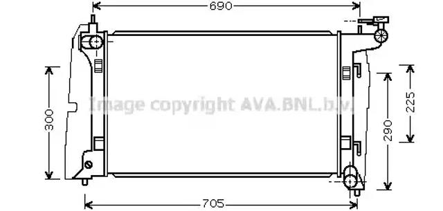 Радиатор TO2323 AVA