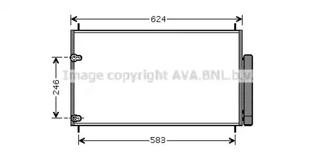 Радиатор системы охлаждения кондиционера TOA5405D AVA