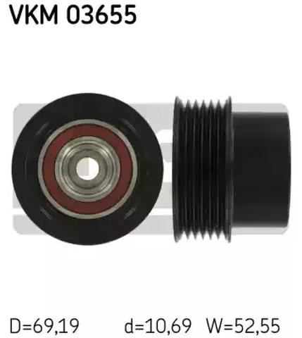 Шкив генератора VKM03655 SKF