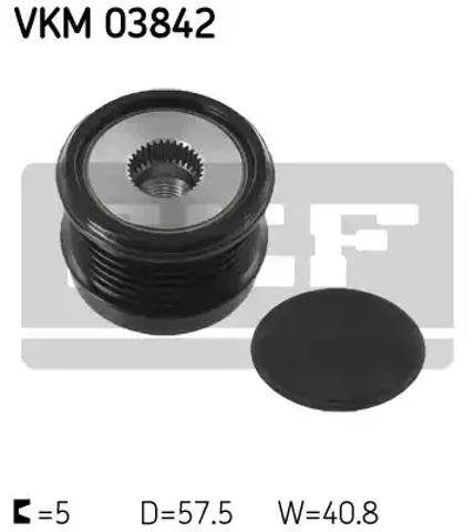 Шкив генератора VKM03842 SKF