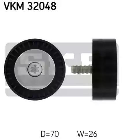 Паразитный ролик приводного ремня VKM32048 SKF