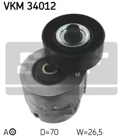 Натяжная планка поликлинового ремня VKM34012 SKF