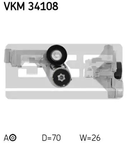 Натяжитель клинового ремня VKM34108 SKF