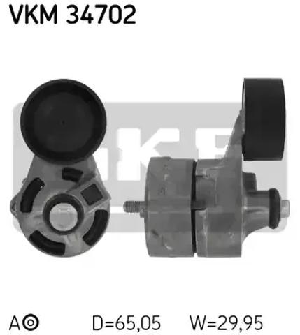 Ролик натяжителя ремня агрегатов VKM34702 SKF