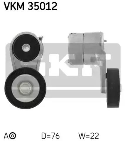 Роликовий модуль натяжителя ремня VKM35012 SKF