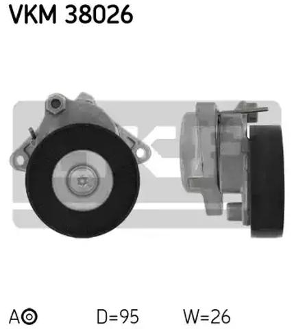 Натяжитель клинового ремня VKM38026 SKF