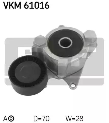 Ролик натяжителя приводного ремня VKM61016 SKF