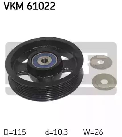 Ролик паразитный VKM61022 SKF