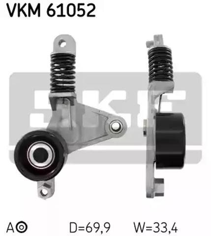 Ролик натяжителя ремня агрегатов VKM61052 SKF
