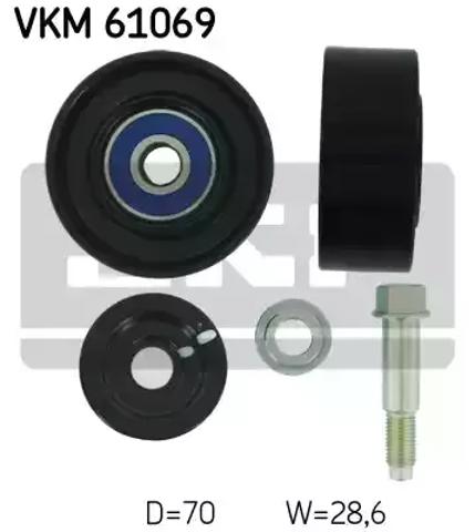 Паразитный ролик приводного ремня VKM61069 SKF