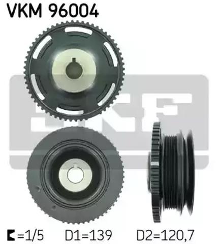 Шкив коленвала VKM96004 SKF